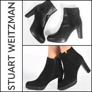 𝅺NEW! STUART WEITZMAN Banjogal Platform Ankle Boots 10.
